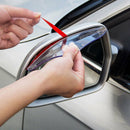 2 Pcs Rain Shield Water Guard Car Truck SUV Rear Mirror Rain Board Eyebrow PVO