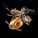 Rhinestone Bee Beads Patch for Clothing Sewing on Beading Applique Clothes Sh JR