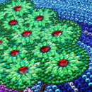5D Diy Full Special Shaped Diamond Painting Scenic Green Tree Forest Crysta