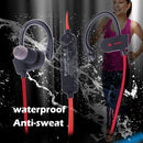 Sport Bluetooth 4.1 Wireless Stereo Headset Sweatproof Earbud Earphone Head