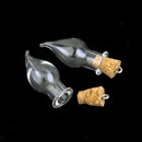 lot 10x Chili Shape Glass Cork Bottle Jars Vials Wishing Bottles DIY Pendant