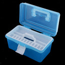 Multi-functional Durable Transparent Plastic Storage Box With Removable Tray