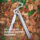 Premium Camping Hammer Tent Stake Remover Puller Tent Mallet W/ Hanging Line
