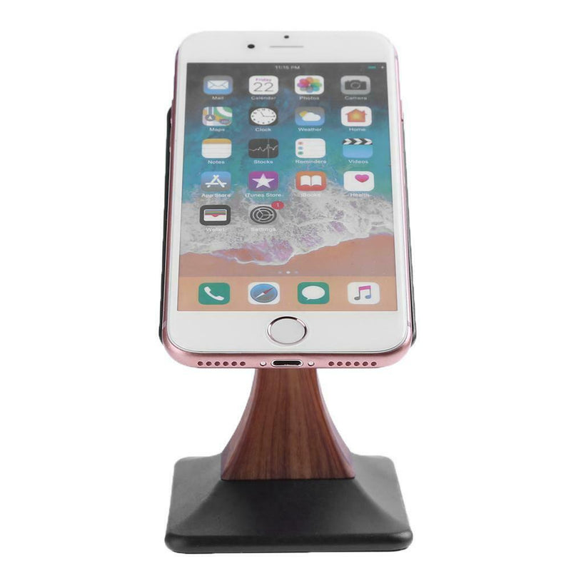 180 Degree Rotation Wood Grain Wireless Charging Stand 9V Charger Stand A