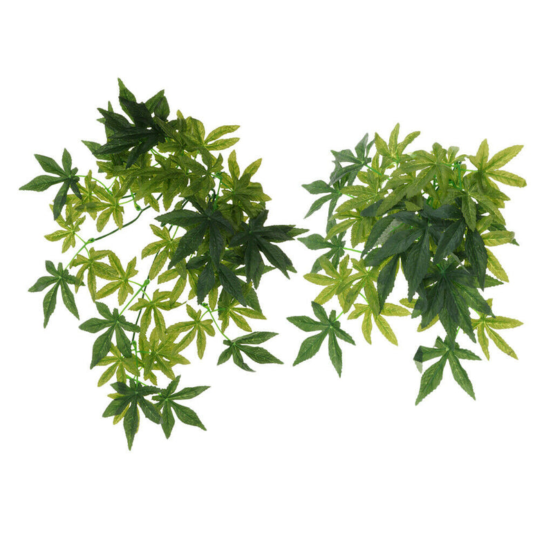 2 Pcs Planet Jungle Vine Terrarium Ornament for Reptiles and Amphibians Cage