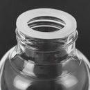 Glass Sport Water Bottle with Tea Filter Infuser Protective Bag 550ml Pink