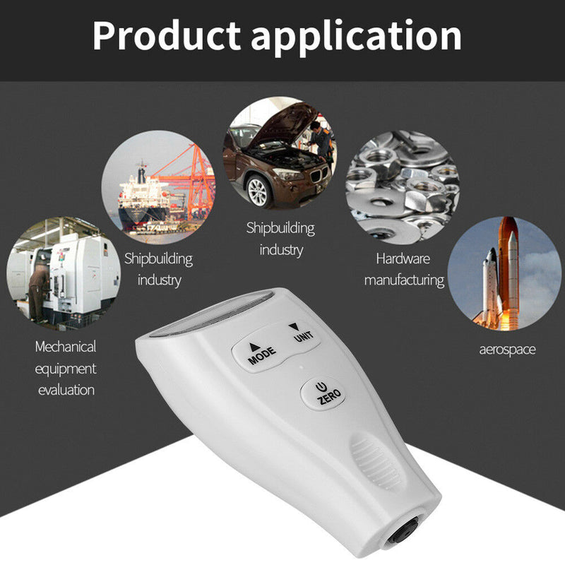 Digital Painting Thickness Meter LCD Car Coating Thickness Gauge Width Measure