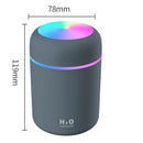 Electric Aromatherapy Oil Diffuser Ultrasonic Air Humidifier (Grey)
