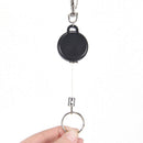 Retractable Key Chain Reel Steel Cord Recoil Belt Ring Badge Pass ID Card OH