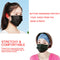 4pcs Face Cover Holder Yoga Non Slip Women Button Headband Elastic Wide Edge