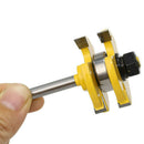 2x Matched Tongue Groove Router Bit 1/4" Shank Woodworking Cutter Tool