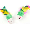 10pcs/Lot Soft Fleece False Mouse Feather Playing Toys For Pet Cat Funny Supp