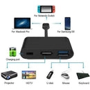 USB 3.1 Type-C HUB Converter 1080P 4K HDMI USB 3.0 USB C Adapter for NS