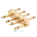 4 Pack Guitar Effect Pedal Jack to Jack Connector Coupler Crank Jumper Patch