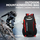 Waterproof Outdoor Backpack Sports Bag for Hiking Travel Camping (Black)