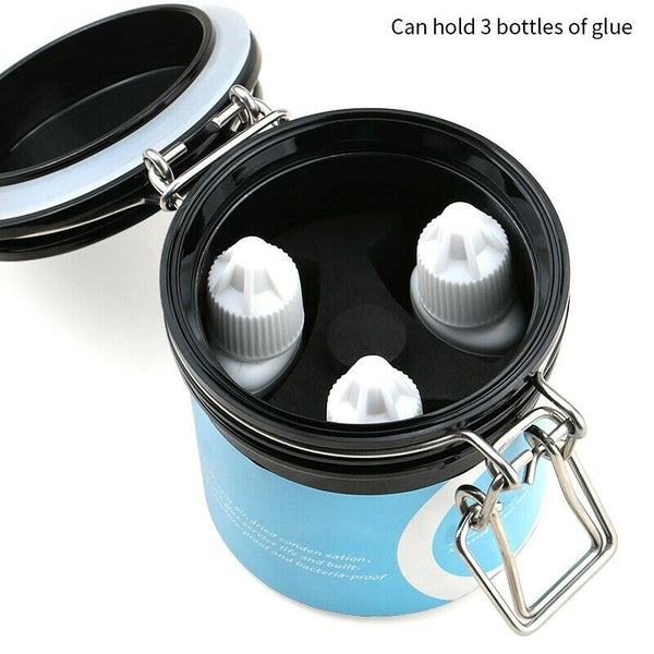 New Eyelash Glue Storage Tank Container Activated Carbon Storage Sealed Sto Q7C4