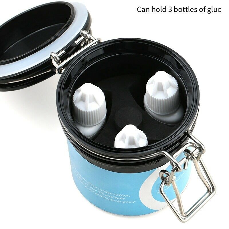 New Eyelash Glue Storage Tank Container Activated Carbon Storage Sealed Sto Q7C4