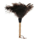 Anti-Static Ostrich Feather Fur Brush Duster Dust Cleaning Tool Wooden Hand K6G8