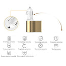 3.1A Dual USB Smart Universal Car Charger Digital Led Voltage Display Charg