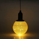 LED Cotton Ball Light Holiday Home Bedroom Decor Fairy String Lamp (Grey) A