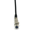 1ft Premium XLR Male to Female Right-Angle Microphone Audio Extension Cable