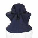 Outdoor Fishing Hiking Boonie Snap Hat Brim Ear Neck Cover Sun Flap Cap Blu M5Y1