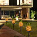 Pineapple Solar LED Lawn Light Spike Manual Control Outdoor Landscape Lamp