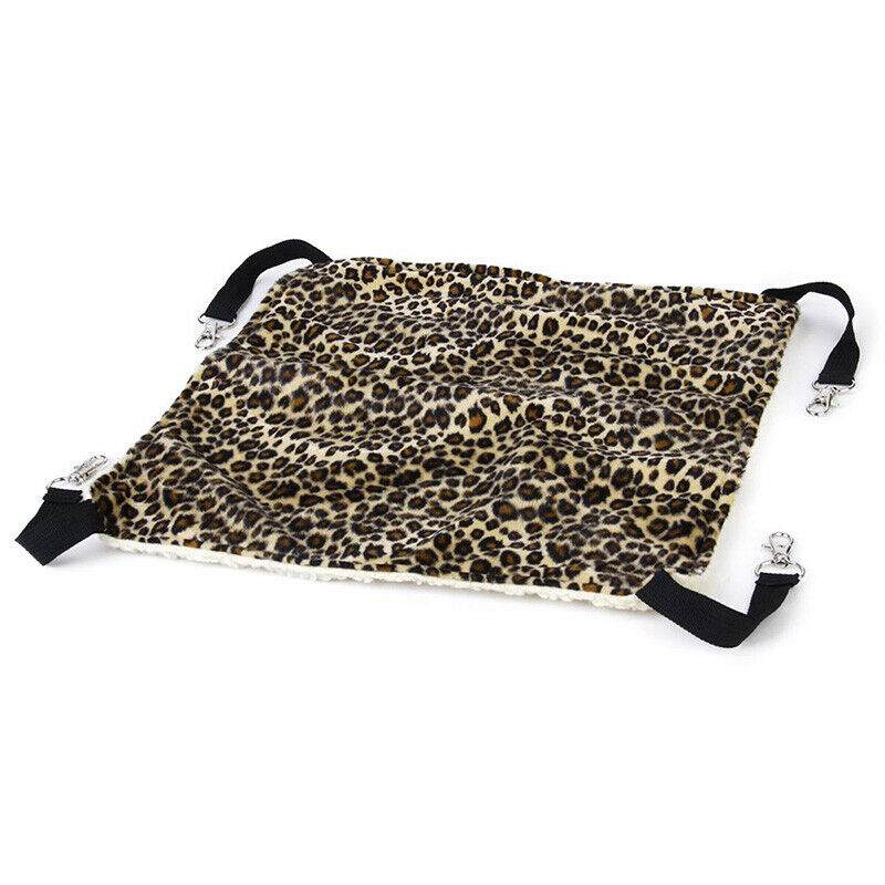 Hammock Bed Swing Cage Mat for Cat (S 35cm * 35cm, Leopard)