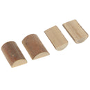 50x Wood Half Cut Log Slices Blocks For Wedding Centerpiece Table Decoration