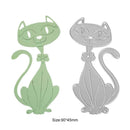 Lovely Cat DIY Cutting Dies Stencils Scrapbooking Embossing Album Card Gift