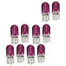 10x Purple T10 501 W5W 3W Car Interior Dashboard Dash Panel Gauge Lights Bulbs
