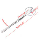 Foldable Tongs Pliers Pinchers Tweezers Camping Stove Charcoal Coal BBQ Clip New