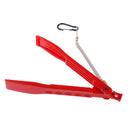 Fishing Gripper Plier Fish Body Clamp Holder Controller with Lanyard Red