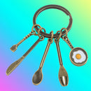 Creative Metal Car Keyring Kitchenware Kitchen Supplies Keychain Key Chain Ring