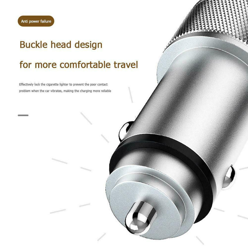 Dual USB 5V 2.4A Fast Charging Car Phone Charger Adapter for Phone Tablet