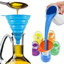 Collapsible Silicone Funnel Set, 5 Pieces Must-Have Kitchen Food Grade Sili G5N2