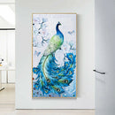 Peacock Diamond Painting Embroidery 5D Full Round Drill DIY Animal Picture A
