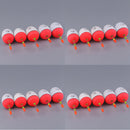 20pcs/lot Super Light EVA Foam Floats Bobbers Sea Rock Fishing Glowing Night