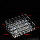 Clear Acrylic Lipstick Holder Organizer: 24 Spaces for Lipsticks,Lip Gloss and
