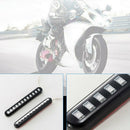 2x LED Motorcycle Flowing Water Turn Signal Amber Light License Plate Lamp