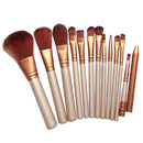 12pcs Makeup Cosmetic Brushes Set Powder Foundation Eyeshadow Lip Brush Tool