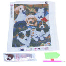 DIY Animal Diamond Painting Cross Stitch Diamond Embroidery Dog Story