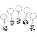 2Pcs Panda Keychain Keyring Bag Phone Hanging Pendant Key Ring Chain Gift