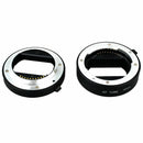 Black Metal AF Auto-focus Macro Extension Tube Set 10mm&16mm for Sony NEX E