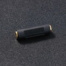 2pcs 3.5mm Jack Female to Female Audio Coupler Adapter Converter Connector