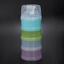 4 Layers Milk Powder Case Formula Dispenser Kids Baby Feeding Travel Contai