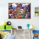 Animal DIY Full Drill Round Diamond Painting Embroidery Kits Needlework