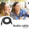 3.5mm AUX Cable Male to Male Audio Cord Line for Speaker Headphones (Black)
