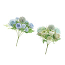 Simulation 7 head Peony Hand Flowers 32cm f/ Photo Prop Decoration 2pcs