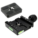 Metal Clamp Quick Release Plate for Manfrotto Arca-Swiss Tripod BallHead 3/8inch